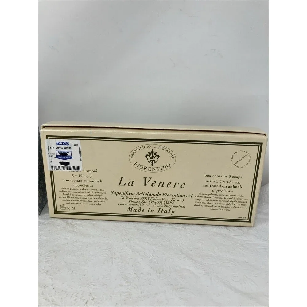 Italy SAPONIFICIO ARTIGIANALE FIORENTINO Carved Soap Bars Lot Cameo & Venus Milo